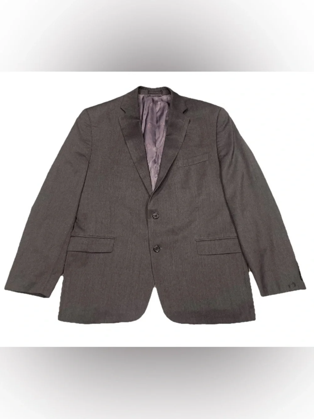Vintage Lauren Ralph Lauren Men's 44R Gray Two-Button Wool Blazer